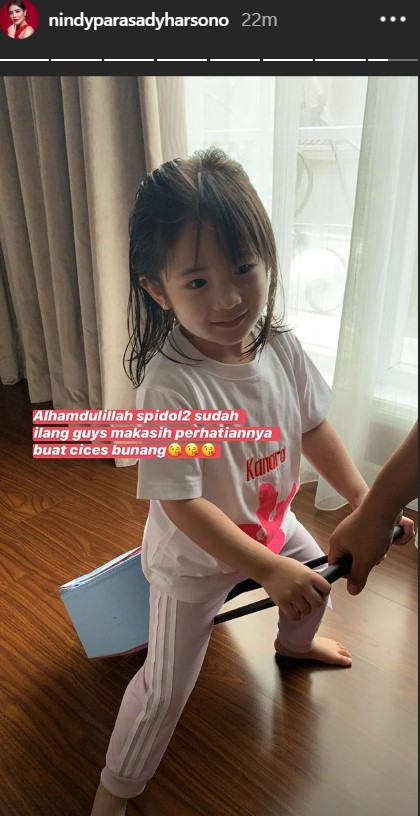 Nindy Bingung Cara Bersihkan Spidol Permanen Di Wajah Anaknya