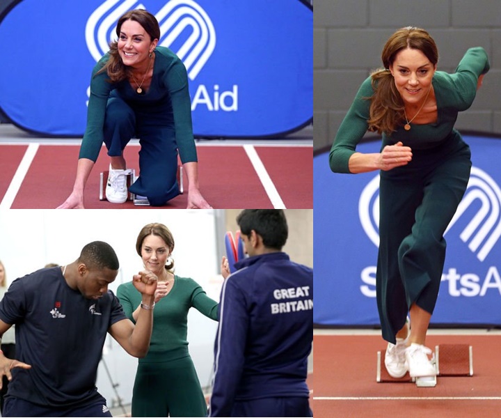 Momen Langka, Begini Cantiknya Kate Middleton Tampil Sporty Saat Olahraga