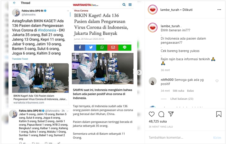 Anggota DPD Sebut 136 Pasien Diawasi Gegara Corona, Fakta Asli Terungkap-1
