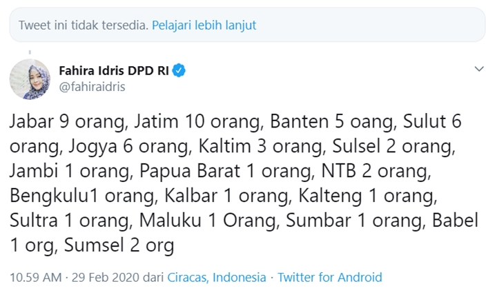 Anggota DPD Sebut 136 Pasien Diawasi Gegara Corona, Fakta Asli Terungkap-2