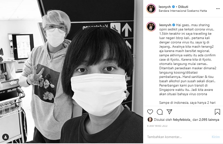 Leony Vitria Heran Lihat Masyarakat Indonesia \'Santuy\' Hadapi Virus Corona
