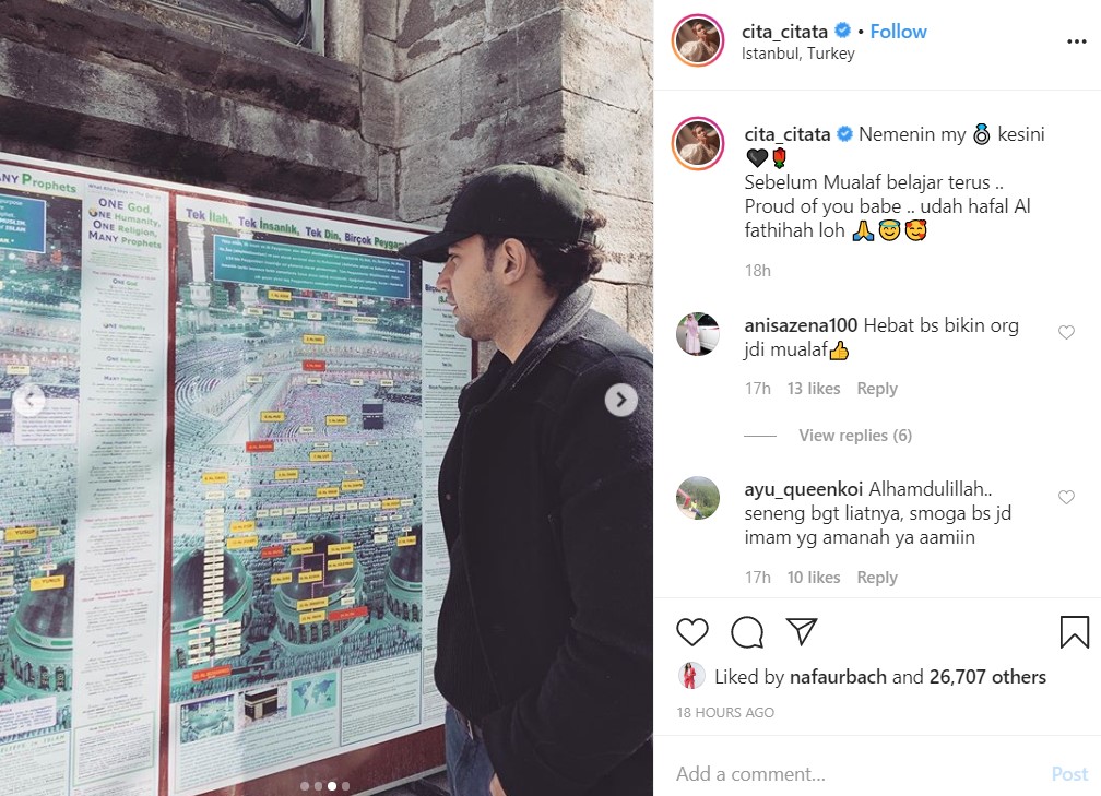 Cita Citata Tuntun Calon Suami Jadi Mualaf Hingga Hafal Surat Al Fatihah