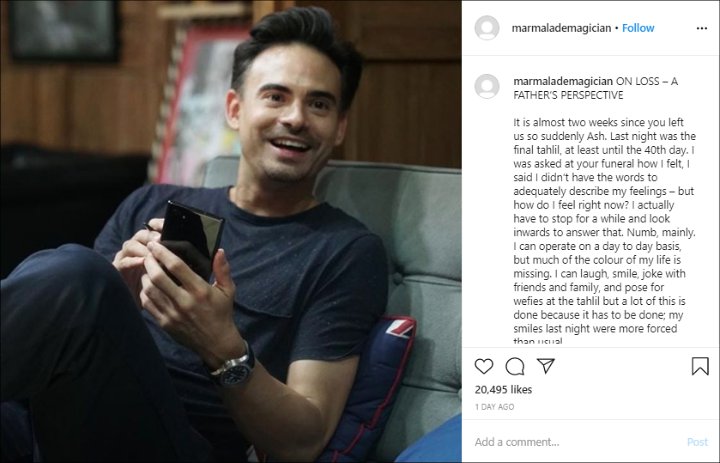 Ayah Ashraf Curahkan Isi Hati