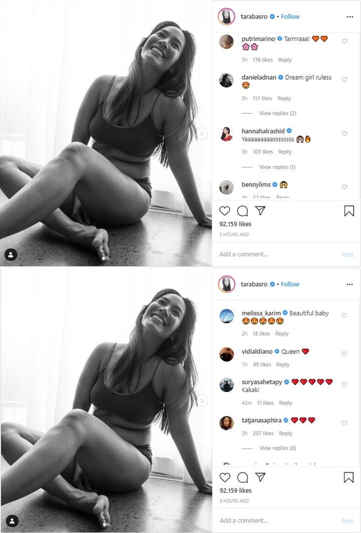 Tara Basro Pede Pamer \'Belut\' di Perut, Auto Banjir Pujian Rekan Artis-1