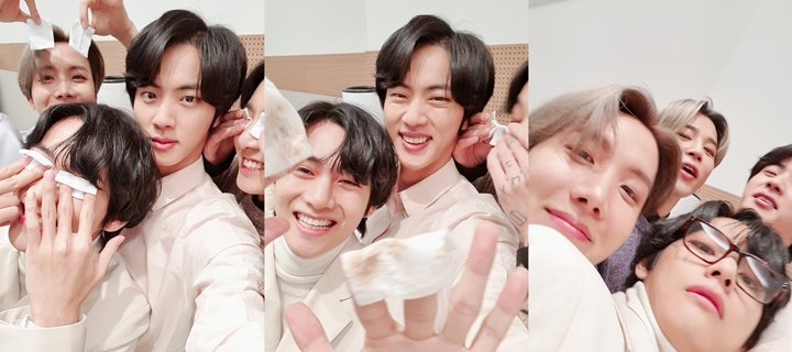 Jin BTS Frustrasi Gagal Selfie Ganteng Gara-Gara Trio Maknae, Suga Bodo Amat 1