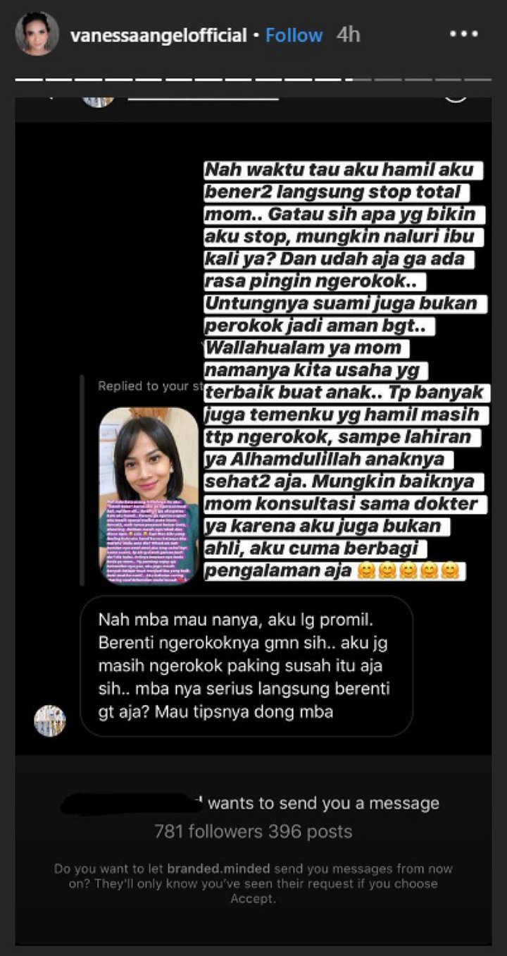 Sempat Tak Rasakan Hamil, Vanessa Angel Masih Disko dan Merokok