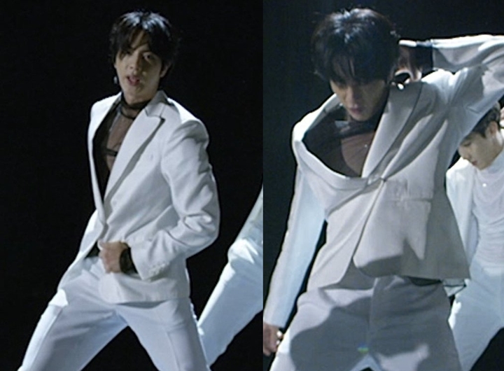 Jin BTS Bikin Geger Berani Tampil Seksi Pakai Baju Tembus Pandang di \'Black Swan\' 1