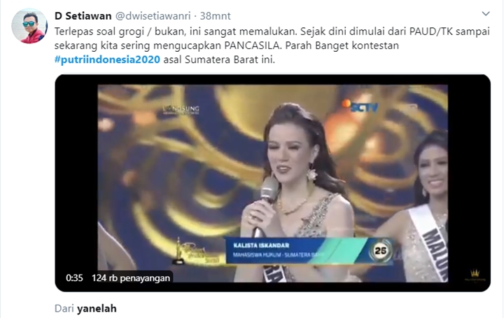 Puteri Indonesia 2020: Jatim Jadi Pemenang, Perwakilan Sumbar dan Jateng Malah Lebih Disorot-3