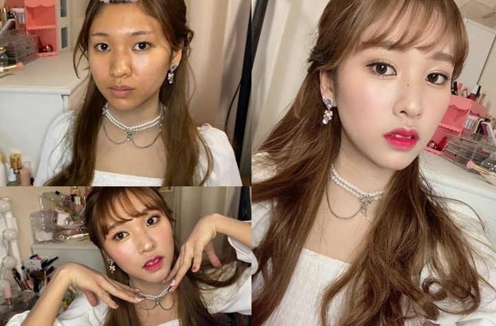 Cewek Jepang Tutorial Make Up Ala Mina Twice, Hasilnya Mengejutkan