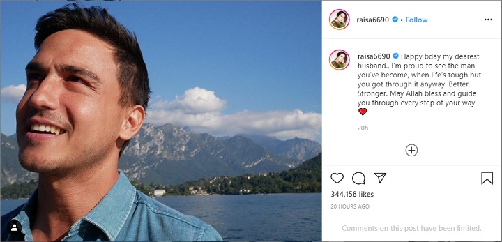 Raisa Ucap Selamat Ulang Tahun dan Beri Doa Manis Ini Untuk Sang Suami