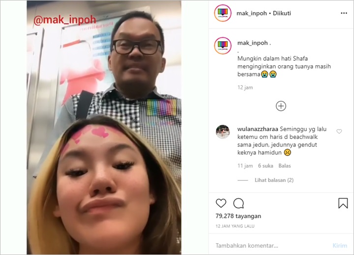 Shafa dan Faisal serta Sarita