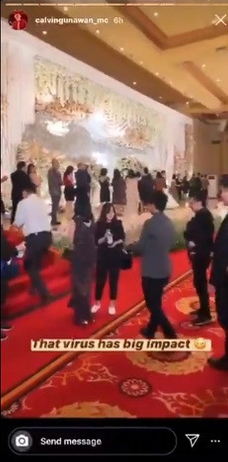 Antisipasi Virus Corona, WO Ini Beri Tamu Undangan Hand Sanitizer Sebelum Salami Pengantin