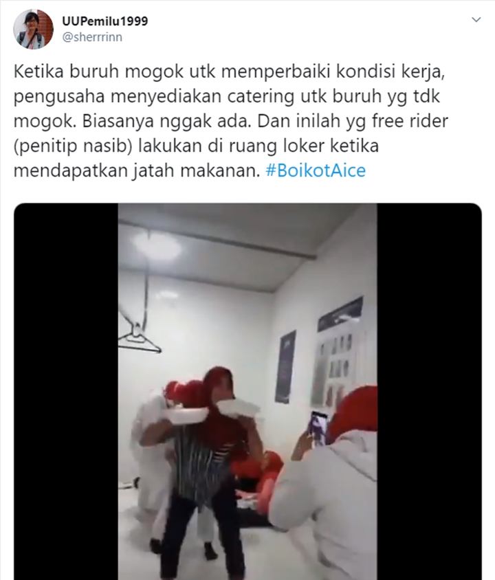 Tagar #BoikotAice Jadi Trending Topic Buntut Mogok Kerja Massal Buruh-3
