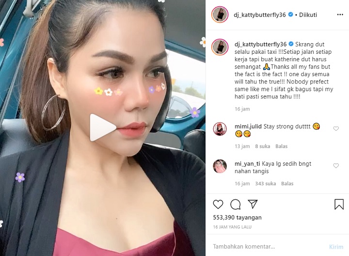 DJ Katty Butterfly \'Ngenes\' Kerja Naik Taksi, Beri Respon ini Usai Suami Sebut Bukan Istri Baik