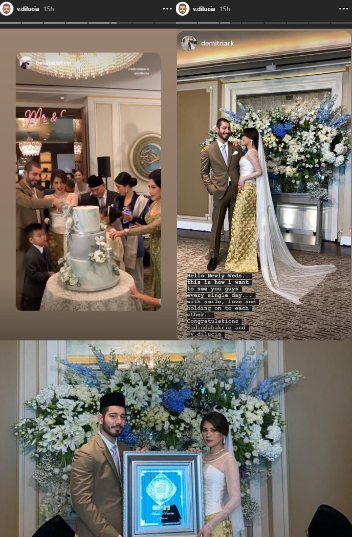 Pernikahan Adinda Bakrie dan Vinny