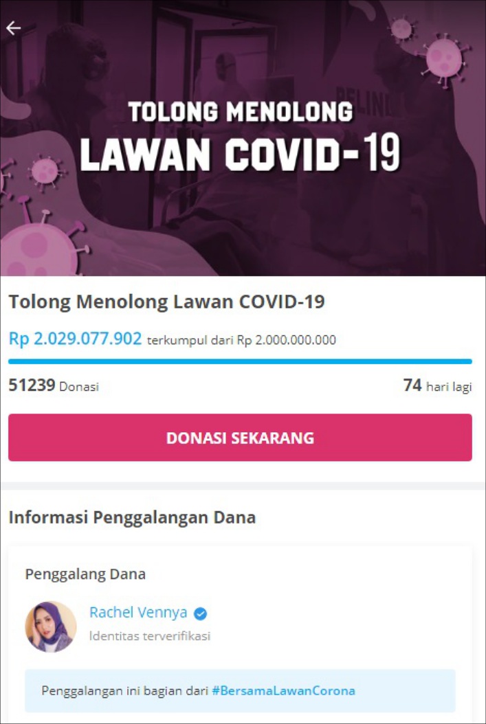 Rachel Vennya Galang Dana Lawan Virus Corona Raih 2M, Artis Pamer Saldo ATM Kena Sindir