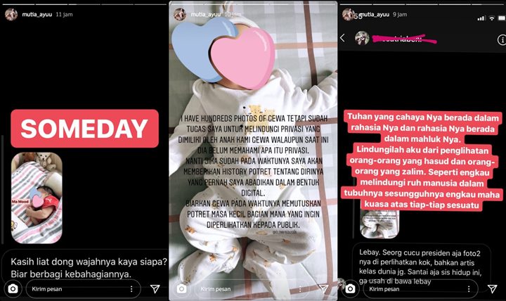 Istri Glenn Fredly Tegas Sembunyikan Wajah Sang Putri, Balas Begini Saat Dicibir Lebay