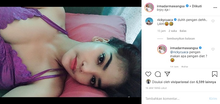 Irma Darmawangsa Pajang Foto Seksi Saat #DiRumahAja, Mantan Kekasih Langsung Komen Begini