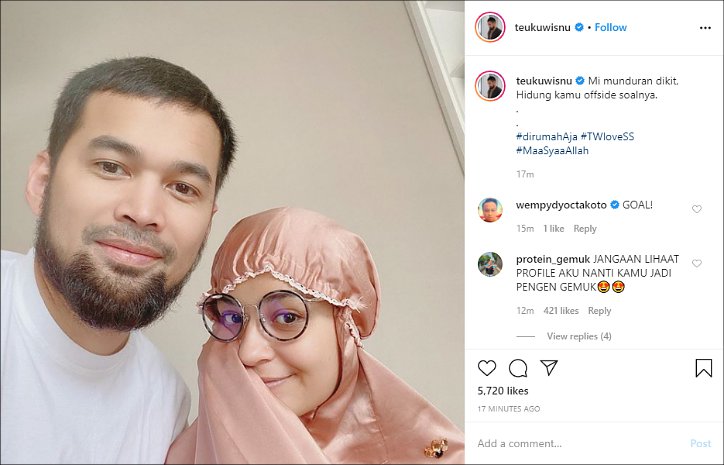 Shireen Sungkar dan Teuku Wisnu Corona