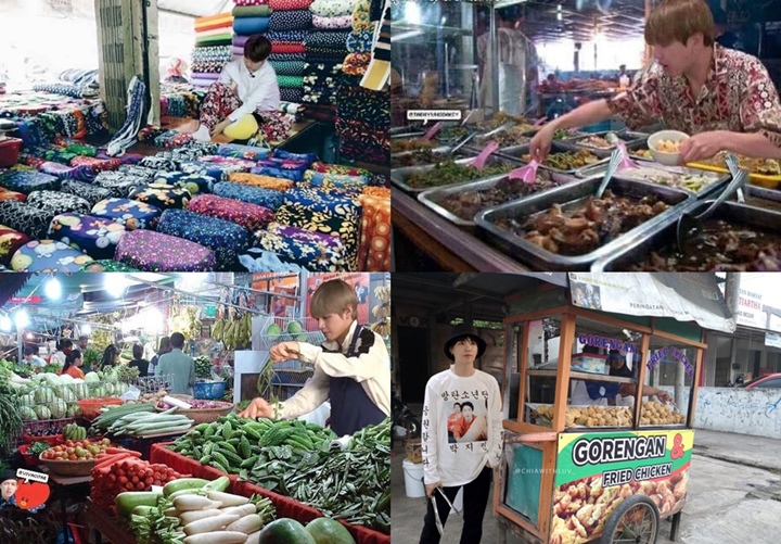 Viral Foto Member BTS Jadi Tukang Sayur Hingga Gorengan, Jin Paling Melas 1