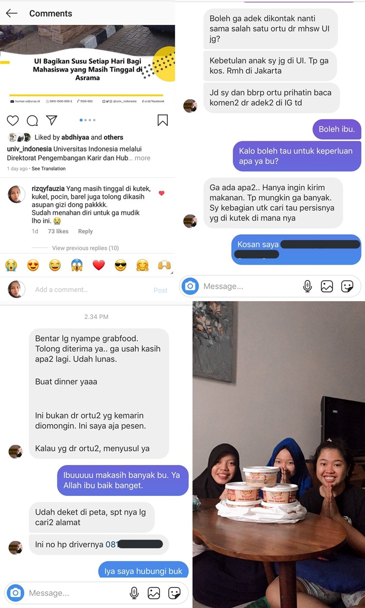 Banyak Mahasiswa Tak Mudik Gegara Corona, Kisah \'Moms\' UI Beri Bantuan Ini Jadi Sorotan-1