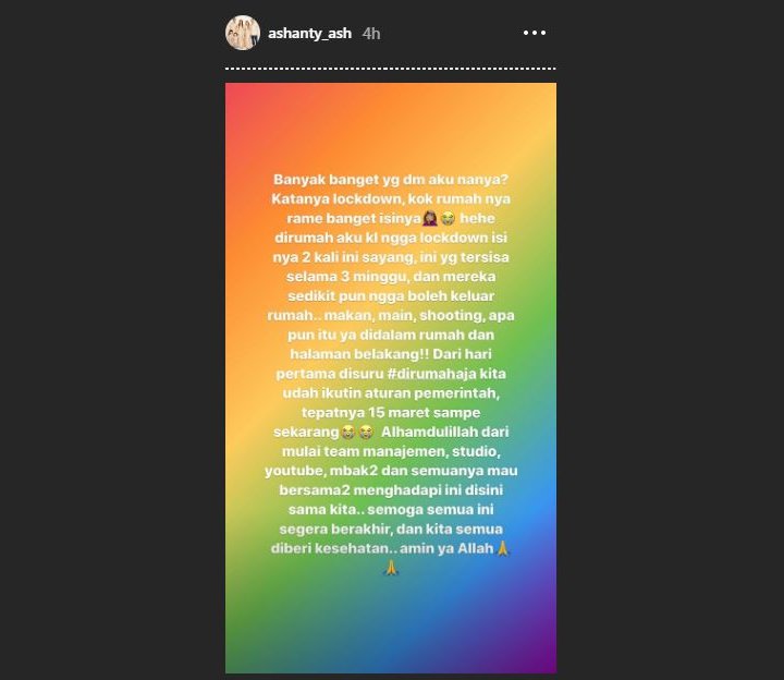 Disinggung Rumah Ramai Tak Lakukan Social Distancing, Ini Penjelasan Ashanty