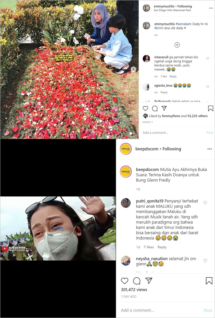 Gaya BCL dan Mutia Ayu di Pemakaman Suami