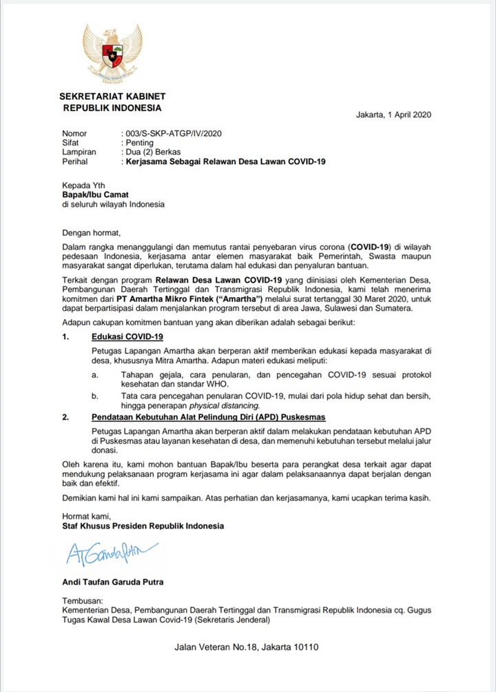 Surat Stafsus