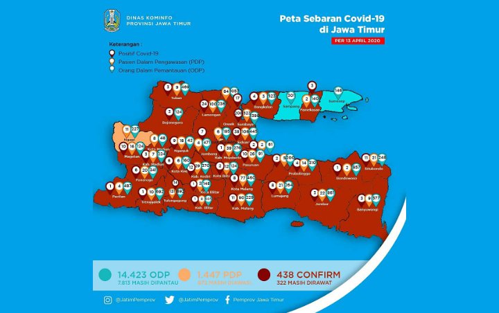 Kasus Corona Tembus 438, Pemprov Jatim Buka Kemungkinan Lakukan PSBB Surabaya dan Daerah Lainnya