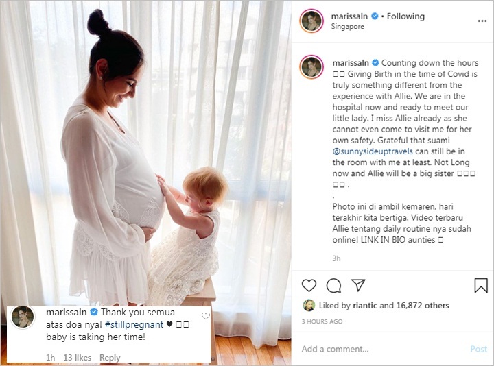 Marissa Nasution Menunggu Lahiran