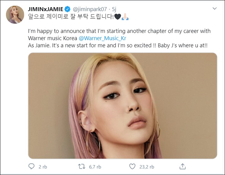 Park Ji Min Eks 15& Umumkan Punya Agensi Baru, Bakal Promosi Solo Pakai Nama Panggung Ini