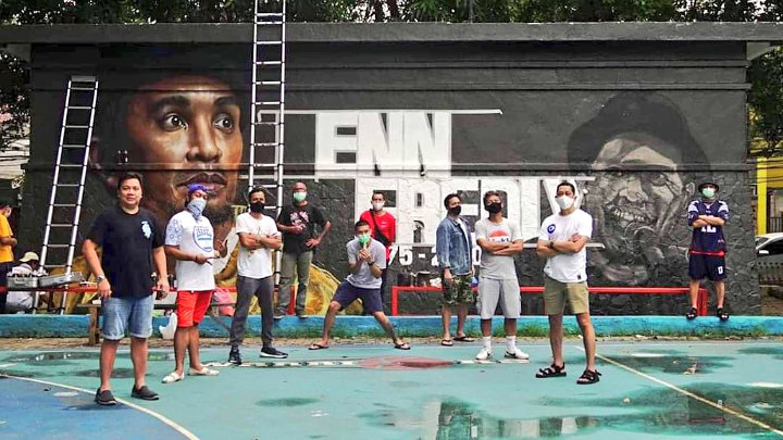 Super Keren, Mural Wajah Glenn Fredly Terpampang di Salah Satu Lapangan Basket Jakarta