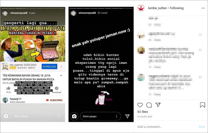 InstaStory Winson Reynaldi