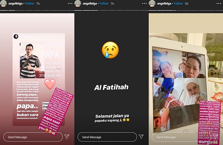 Angel Lelga Sampai Berupaya Sewa Pesawat Pribadi Demi Bisa Lihat Jenazah Ayahnya