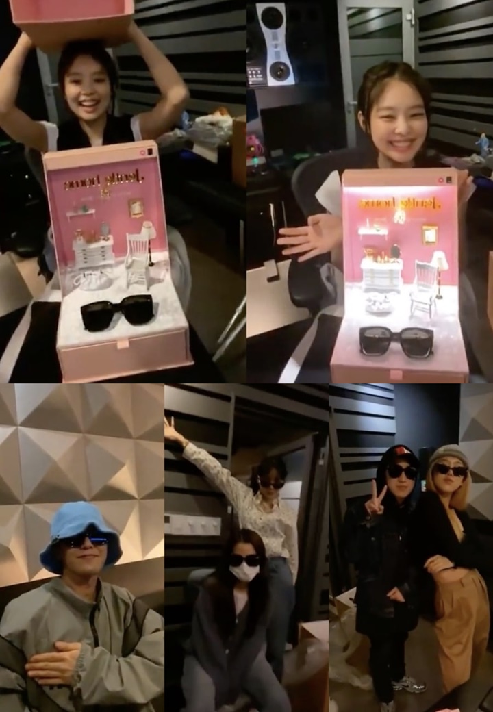Jennie Siaran Live Bareng Member BLACKPINK dan G-Dragon, Kocaknya Saat \'Dipaksa\' Pakai Kacamata