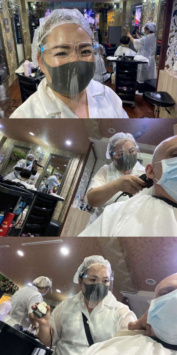 Cegah Corona Kembali Mewabah, Pegawai Salon di Thailand Pakai APD Lengkap Bak Paramedis-1