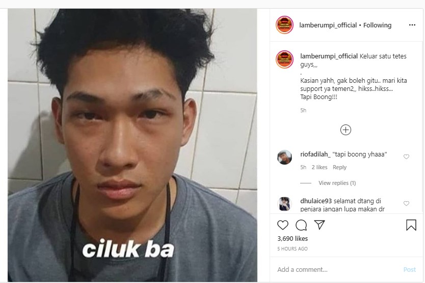 Ferdian Paleka Berhasil Ditangkap Polisi, Tetes Air Mata Penyesalan Jadi Sorotan