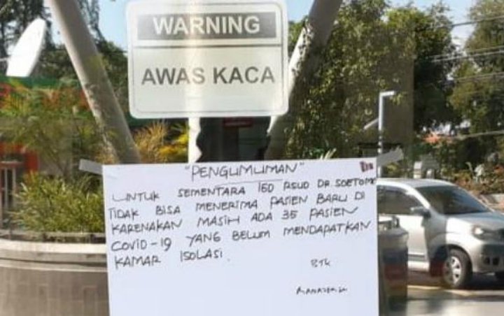 Disebut 'Telantarkan' 35 Pasien Corona di RSUD Dr Soetomo, Pemkot Surabaya Beri Klarifikasi