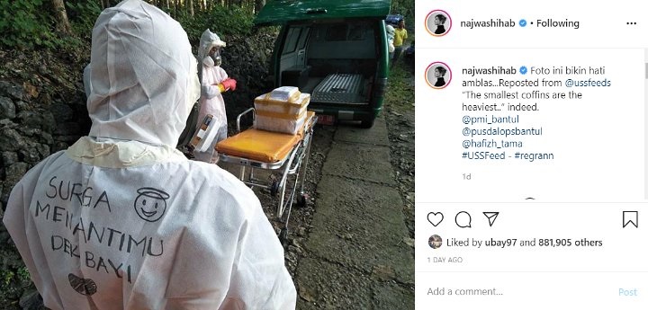 Foto Pemakaman Peti Kecil Pasien Corona Ini Buat Hati Najwa Shihab Amblas