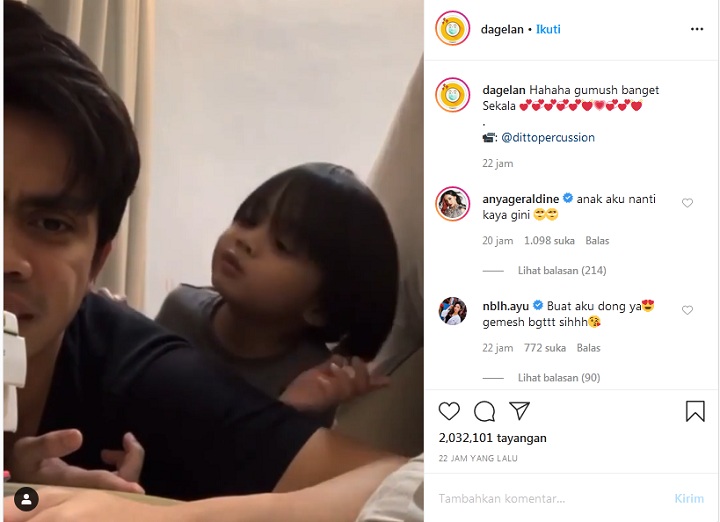 Sekala Putra Ayudia Bing Slamet Jadi \'Rebutan\' Anya Geraldine dan Nabilah Ayu