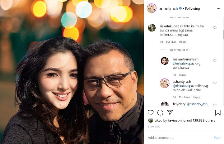 Foto Selfie Bareng Anang Hermansyah, Wajah Ashanty Disebut Mirip Millendaru