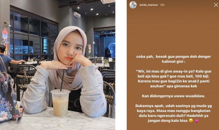 Dibilang Pelit Karena Jarang Kasih Giveaway, Wirda Mansur Beri Jawaban Menohok