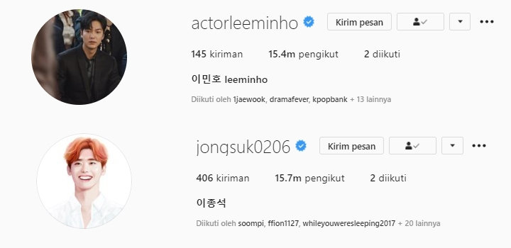 Makin Populer, Lee Min Ho Siap Rebut Gelar Ini dari Lee Jong Suk
