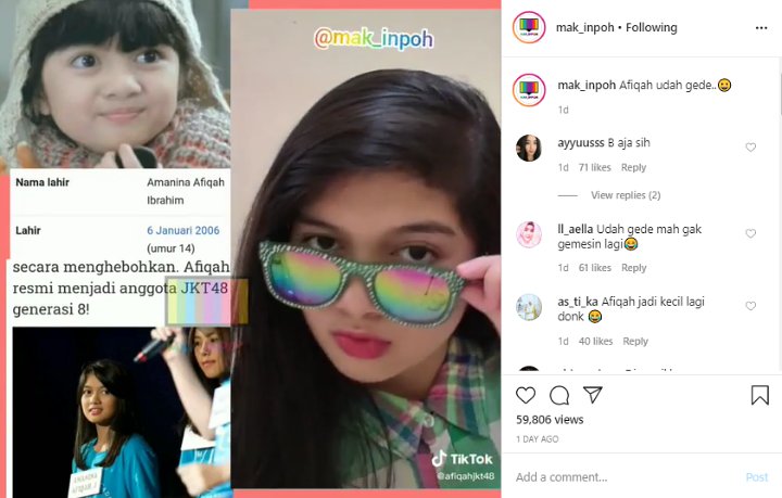 Begini Reaksi Afiqah Saat Jadi Perbincangan Setelah Masuk Anggota JKT48