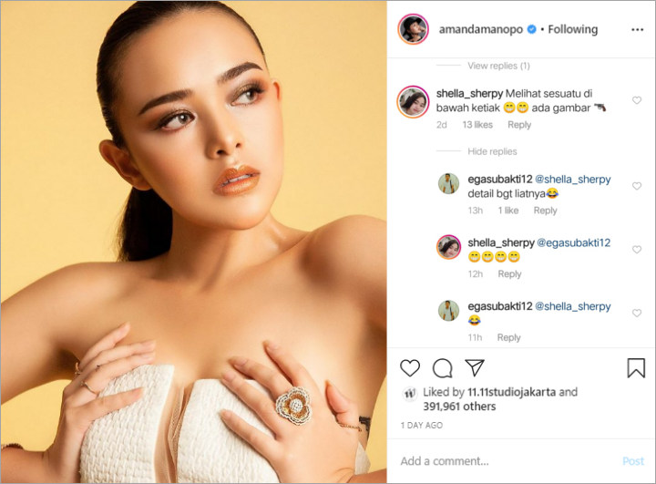 Amanda Manopo Pemotretan Pakai Baju Seksi, Netizen Malah Soroti Bagian Ini