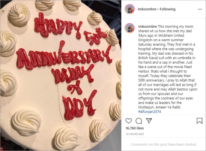 Suami Laudya Cynthia Bella Rayakan Anniversary Ortu
