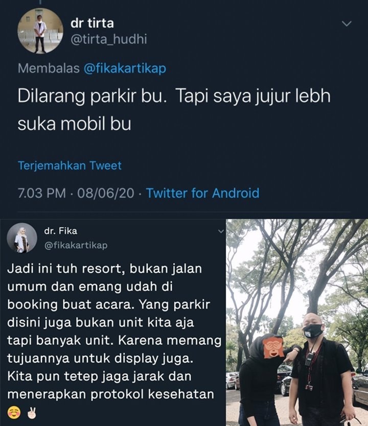 Diingatkan Jangan Parkir di Area Terlarang, Jawaban Dokter Muda Ini Bikin Netizen Meradang