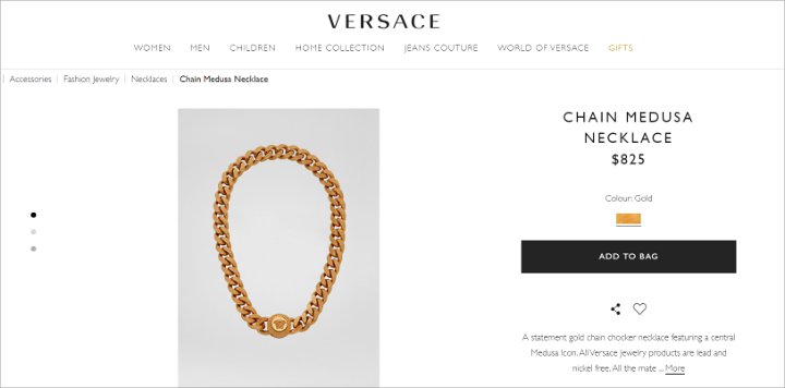 Kalung Emas Medusa
