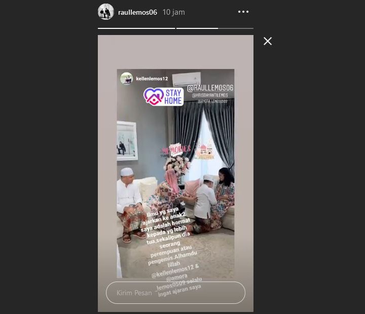 Raul Lemos Puji Anak-Anaknya