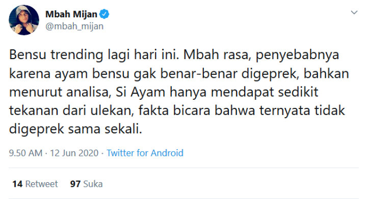 Reaksi Mbah Mijan 1
